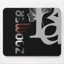 ZOOMER Mousepad Trend Abstrato Art Black Powdery