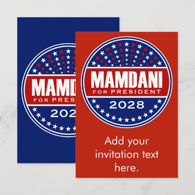 Zorhan Mamdami Presidente 2028 (Frente/Verso)