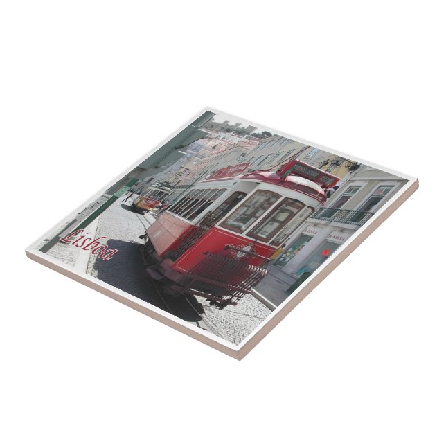 zPT014 LISBON Tram Streetcar, Portugal, (Lateral)