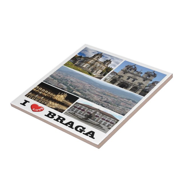 zPT023 BRAGA "I Love", Portugal, Europa, (Lateral)