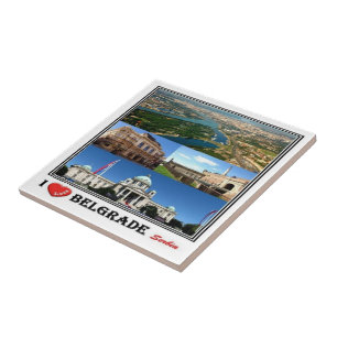 zRS003 BELGRADE "I Love", Sérvia, Europa,