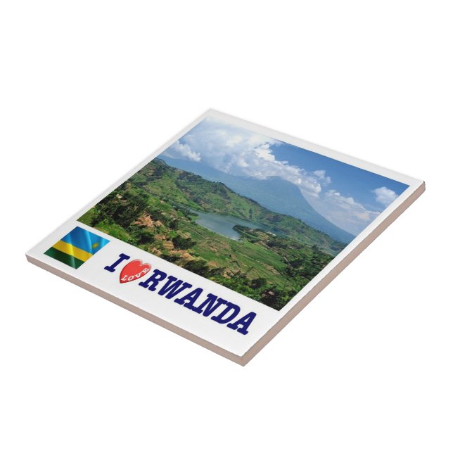 zRW007 RWANDA, Eu Adoro, Montanhas Virunga, (Lateral)