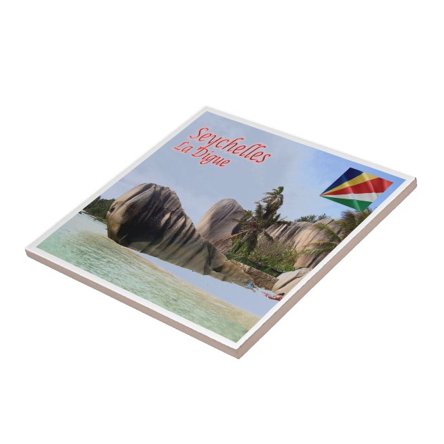 zSC003 SEYCHELLES, La Digue, África, (Lateral)