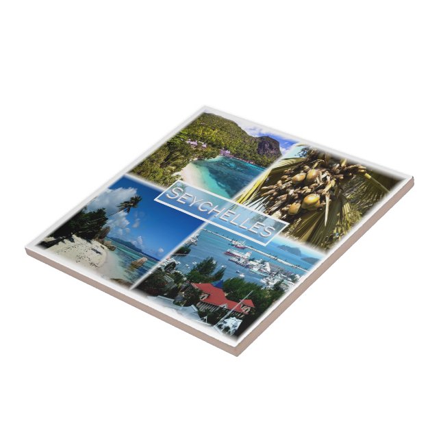 ZSC025 SEYCHELLES, Mosaico, África, (Lateral)