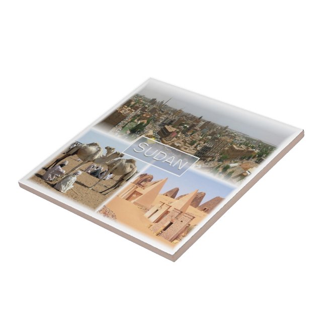 zSD008 KHARTOUM, Mosaico, Sudão, África, (Lateral)