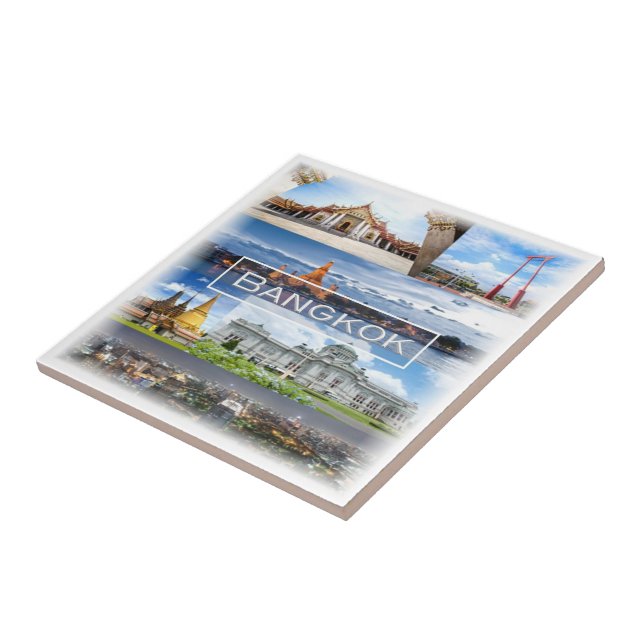 zTH003: mosaico de BANGKOK, Tailândia, Ásia, (Lateral)