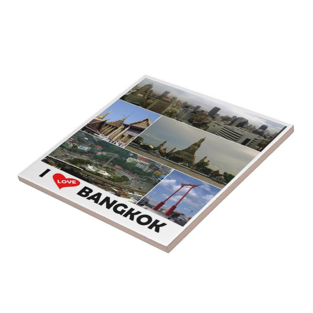 zTH005 eu amo Bangkok, Tailândia, Ásia, (Lateral)