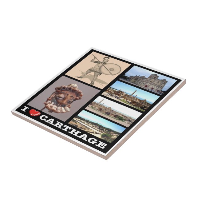 zTN016 CARTHAGE I Love, Mosaic, Tunísia, (Lateral)