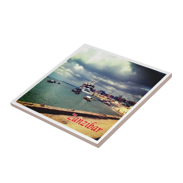 zTZ007 ZANZIBAR, Ferry Docked, Tanzania, (Lateral)