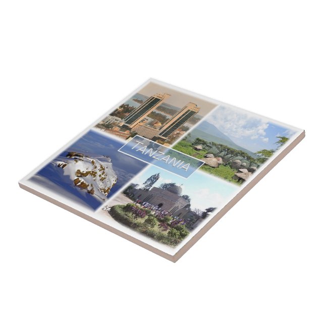 zTZ016 TANZÂNIA, Mosaico, África (Lateral)