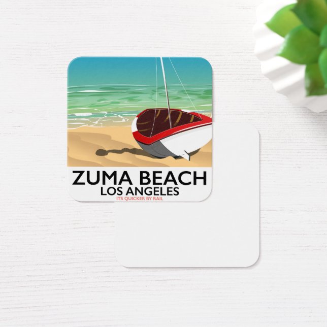 Zuma Beach LA Rail Beach poster (Mesa)