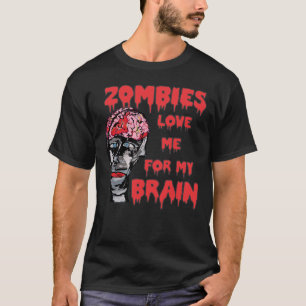 Zumbis Amam Camisetas Escuras do Cérebro
