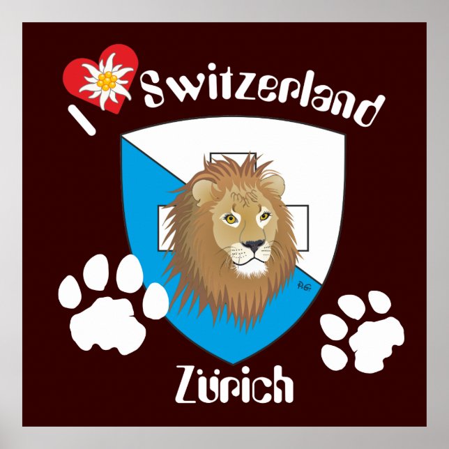 Zürich Schweiz Switzerland Poster (Frente)