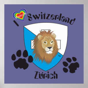 Zurique Suíça Switzerland poster