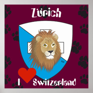 Zurique Suíça Switzerland poster