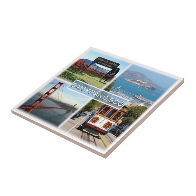 zUS0028 SAN FRANCISCO, Mosaico, Califórnia, (Lateral)