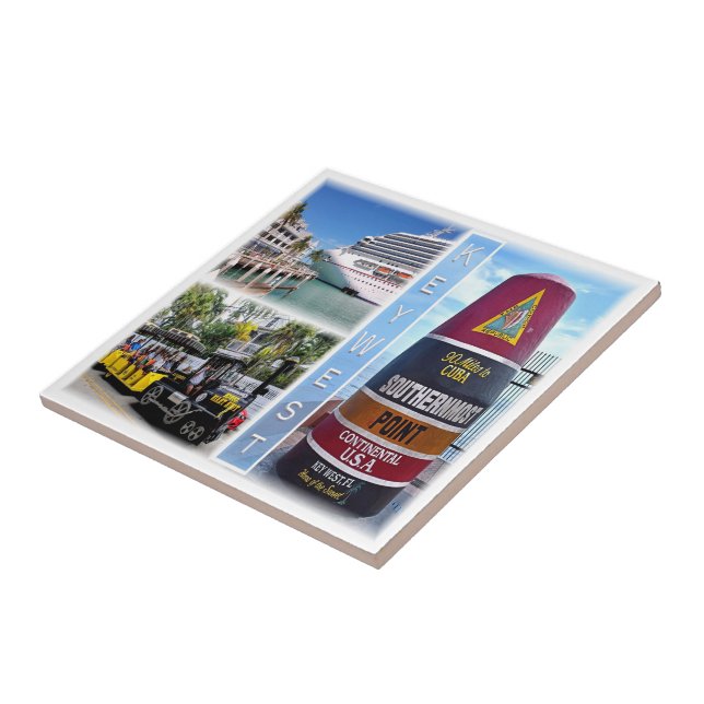 zUS020 KEY WEST, Mosaico, Flórida, América, (Lateral)