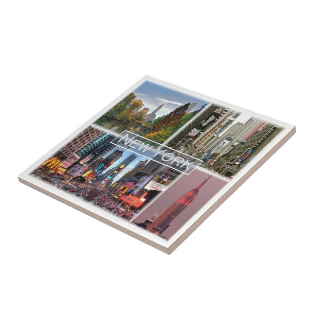 zUS035 NEW YORK, Mosaico, América, (Lateral)