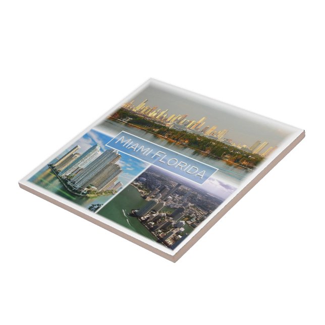 zUS038 MIAMI, FLORIDA, Mosaico, América, (Lateral)