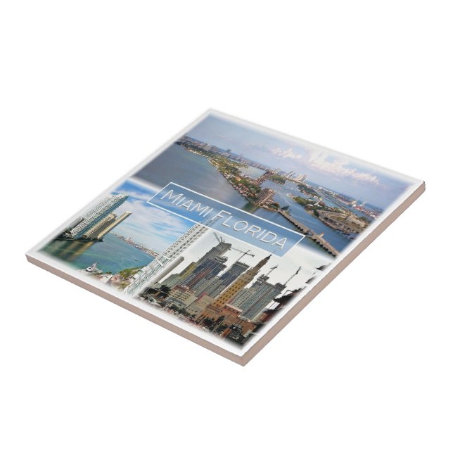 zUS039 MIAMI, FLORIDA, Mosaico, América, (Lateral)