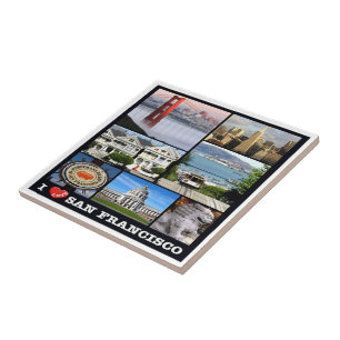 zUS067 SAN FRANCISCO I Love, Mosaico,