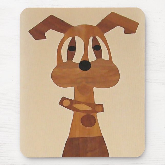 ZV- mousepad funky bonito do cão (Frente)