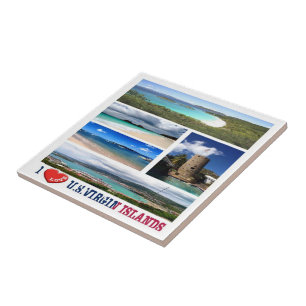 zVI003 VIRGIN ISLANDS I Love, Mosaico,