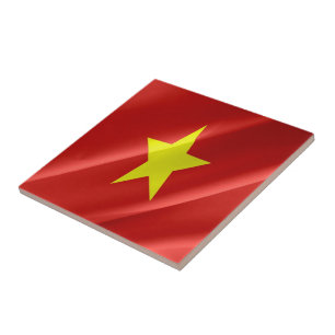 zVN002 Bandeira Agitando Vietnamita, Vietnã,