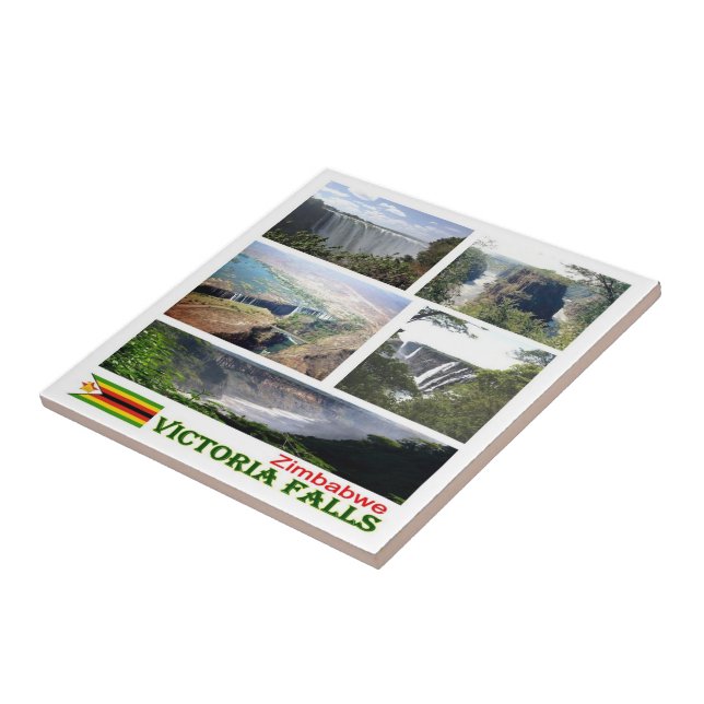 ZW008 VICTORIA FALLS, Mosaico, Zimbabué, (Lateral)