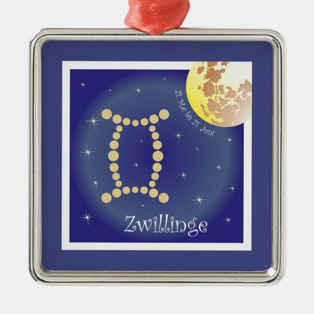 Zwillinge 21. Mai bis 21. Ornamento Juni (Frente)
