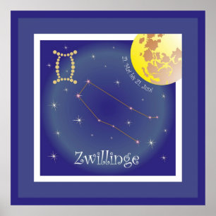 Zwillinge 21. Mai bis 21. Poster Juni