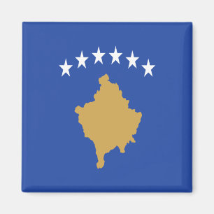 zXK001 KOSOVAR FLAG KOSOVO, Europa, Imã de geladei