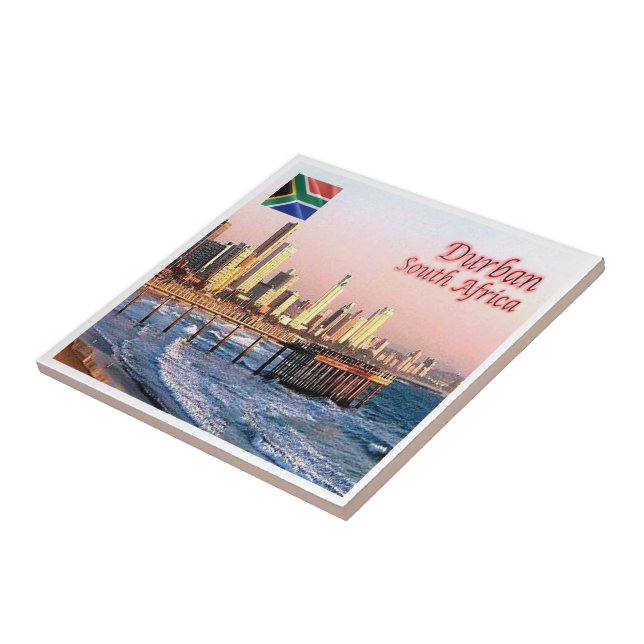 zZA037 DURBAN Skyline Crop, ÁFRICA DO SUL, (Lateral)